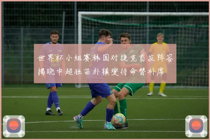 世界杯小组赛韩国对捷克首发阵容揭晓中超独苗朴镇燮待命替补席